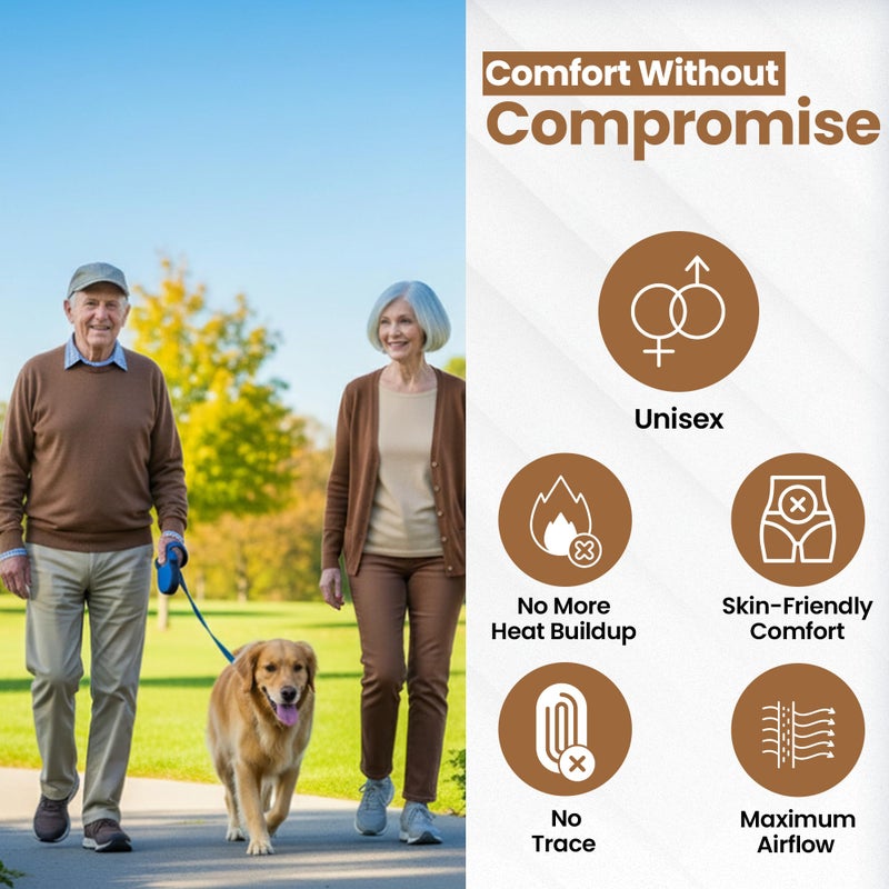 Kleinert's Incontinence Leak-Protection, Washable Pull-On Cover Pant, Advanced Duralite-Cool-Lightweight-Durable- Kleinert's (Beige, Large) - Image 3